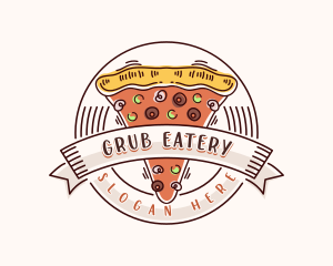 Pizza Diner Restaurant logo design