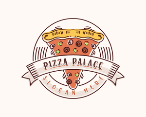 Pizza Diner Restaurant logo design