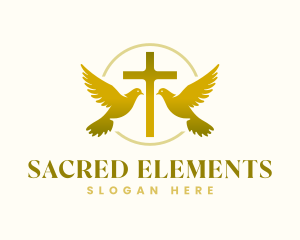 Holy Cross Dove logo