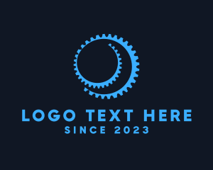 Rotate - Cog Gear Spiral logo design