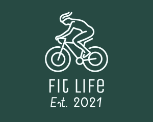 Cyclist Racing Bike logo