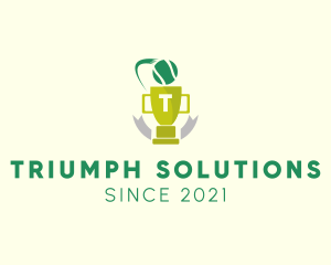 Tennis Championship Trophy logo design