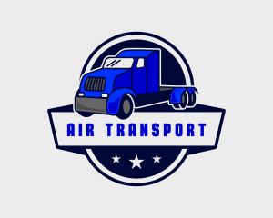 Transportation Trailer Truck  logo design