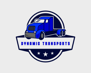 Transportation Trailer Truck  logo design