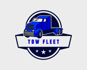 Transportation Trailer Truck  logo design