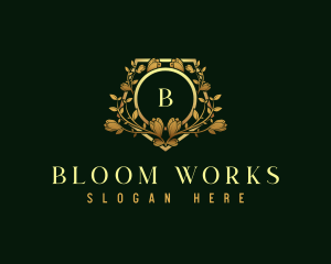 Botanical Floral Bloom logo design