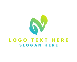 Organic Leaf Plant logo