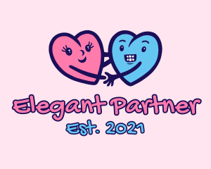 Couple Hearts Doodle  logo