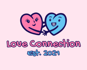 Couple Hearts Doodle  logo