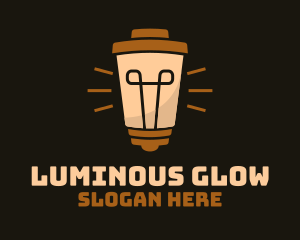 Coffee Cup Lightbulb logo