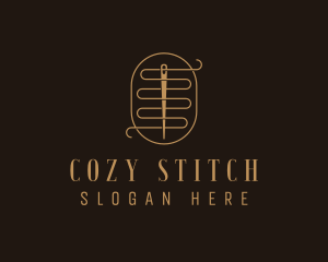 Stitching Needle Sewing logo design