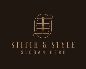 Stitching Needle Sewing logo design