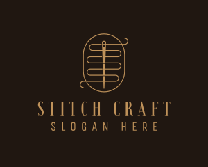 Stitching Needle Sewing logo design