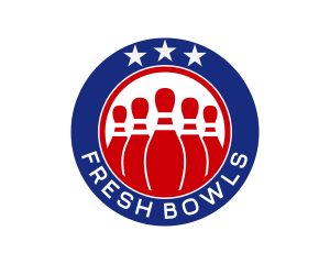 Bowling Sports Team logo design