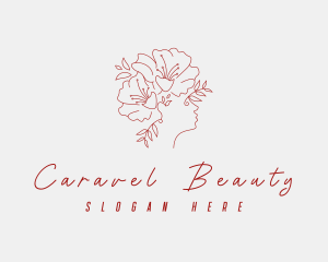 Floral Cosmetics Beauty logo design