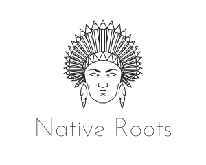 Pencil Native American logo