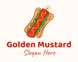 Dynamite Hot Dog Sandwich logo design