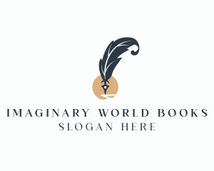 Elegant Writer Quill  logo