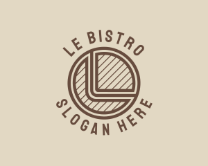 Hipster Cafe Bistro logo design