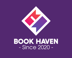 Gradient Bookmarks Library logo