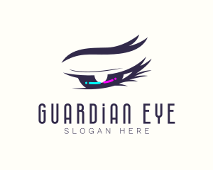 Neon Eye Salon logo design