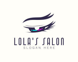 Neon Eye Salon logo design