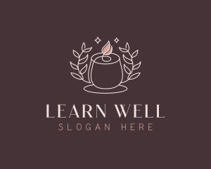 Wellness Spa Candle logo design