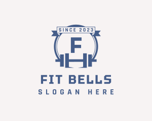 Lifting Dumbbell Gym logo design