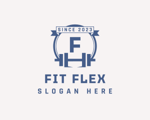 Lifting Dumbbell Gym logo design