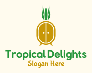 Pineapple Fruit Cupboard Doors logo design