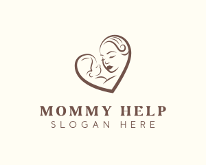 Mother Baby Maternity Heart logo