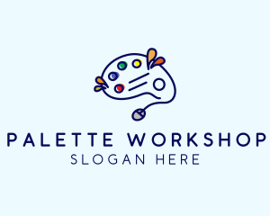 Computer Mouse Paint Palette logo