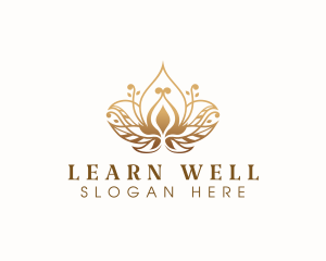 Lotus Wellness Flower logo design