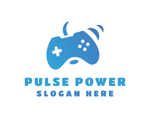 Vibrating Game Controller logo design