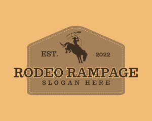 Western Rodeo Cowboy  logo design