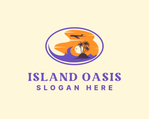 Tropical Island Getaway  logo design