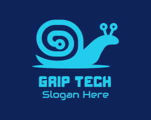 Snail Tech Circuit logo design