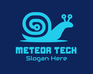 Snail Tech Circuit logo design