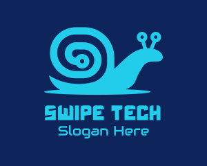 Snail Tech Circuit logo design