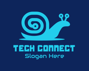 Snail Tech Circuit logo design