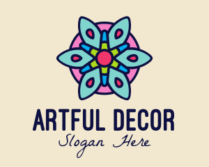 Floral Tile Decor  logo design