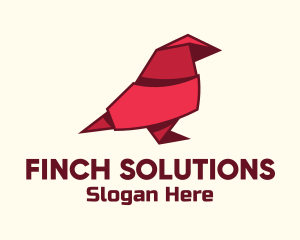 Red Bird Origami logo design