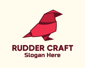 Red Bird Origami logo design