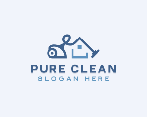 Vacuum Cleaning Disinfection logo design