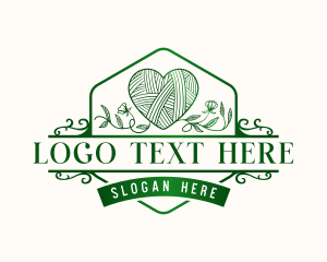 Floral Heart Yarn  logo