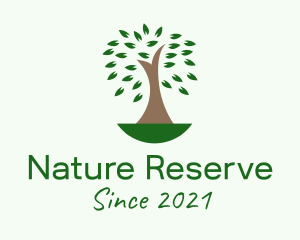 Natural Organic Tree  logo design