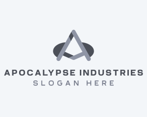 Industrial Construction Builder Letter A logo design