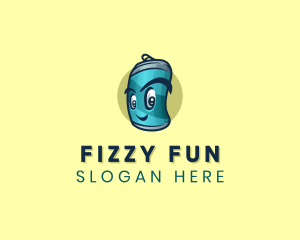 Cartoon Soda Can logo