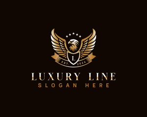 Luxury Eagle Crest logo design