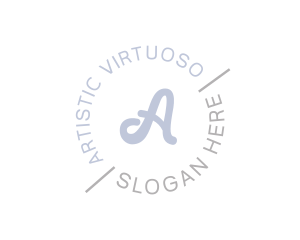 Elegant Round Cursive logo design